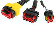 Perakitan Wire Harness 24awg Merah Dengan Layanan Oem / Odm Untuk Otomatis