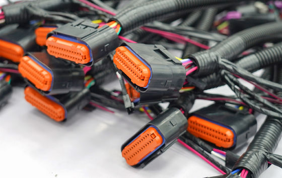 Over Moulded Strain Relief PCBA Assembly Electronic Wiring Harness UL Disetujui