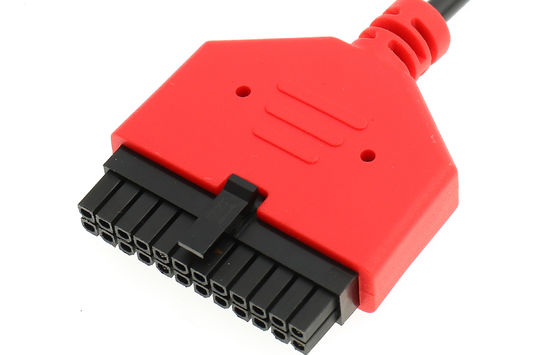 Perakitan Wire Harness 24awg Merah Dengan Layanan Oem / Odm Untuk Otomatis