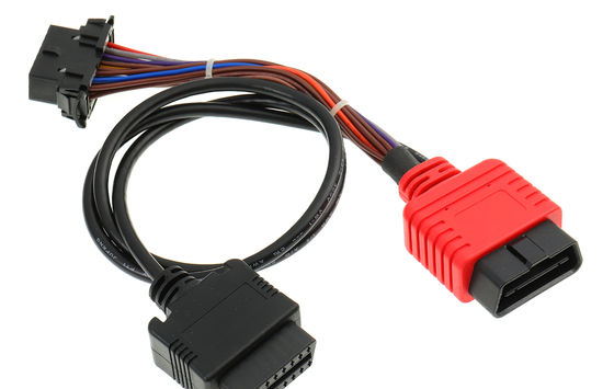 Perakitan Wire Harness 24awg Merah Dengan Layanan Oem / Odm Untuk Otomatis