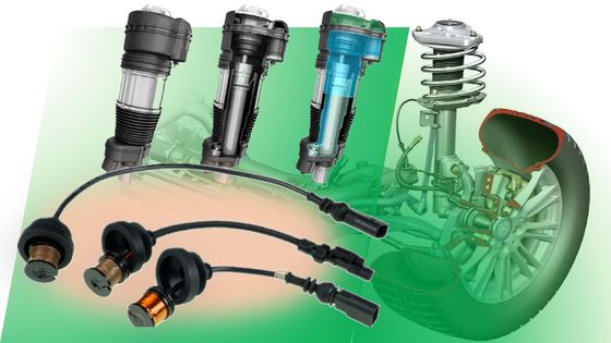 Suspensi karet alami depan kiri Air Spring Kabel Otomotif