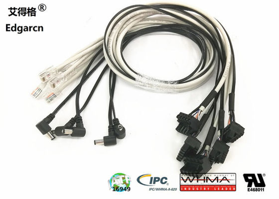 Edgar Industrial Wire Harness Kanan Angle Dc Daya Extension Cable 5.5 * 2.1mm Male