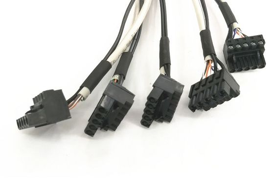 Sudut Kanan Kawat Industri Harness Dc Kabel Listrik Cat5e Utp 26awg / 4p Gy Jaket