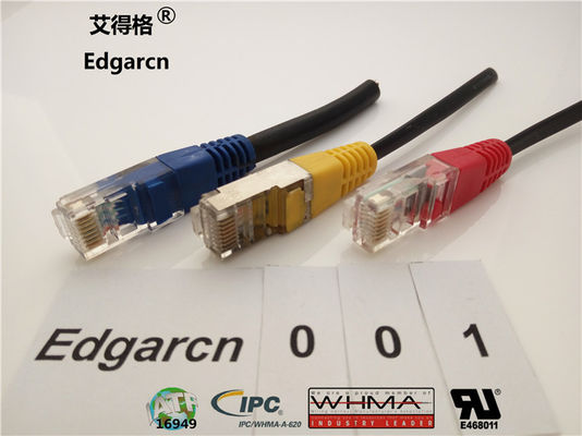 Komunikasi Data Rakitan Kawat Kustom Rj45 Plug Panjang Disesuaikan