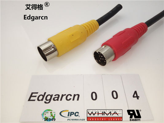Transfer Data Din Power Cable, Industrial Custom Cable Assemblies Rj45 Cat5 Male