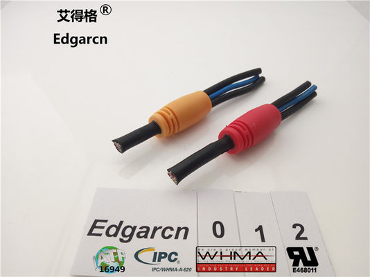Lebih dari Molded Wire Custom Majelis Saringan Strain Relief Dengan Warna Disesuaikan