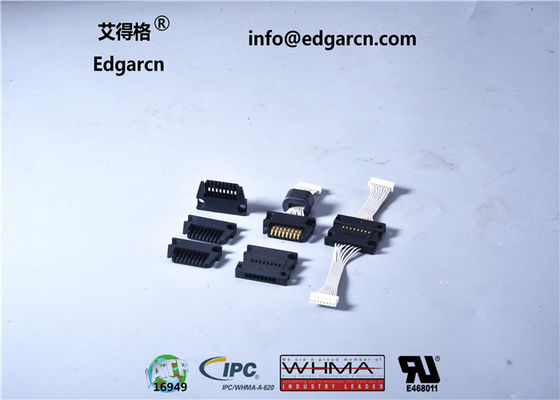 Mesin Game Flat Idc Harness Ul 1007 1015 1569 24 - 16awg Dengan Panjang 200 - 500mm