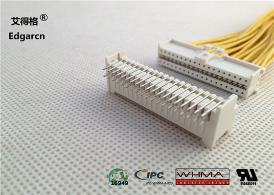 Perumahan Penampung 2mm Pitch Connector Dual Row Warna Putih Dengan 38 Pin