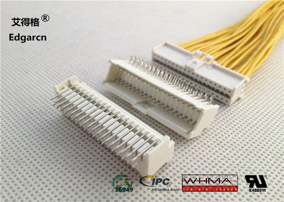 Perumahan Penampung 2mm Pitch Connector Dual Row Warna Putih Dengan 38 Pin