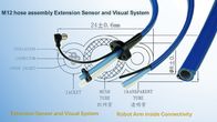 Sensor Ekstensi Rakitan Selang M12 Dan Sistem Visual Untuk Konektor IO Lengan Robot